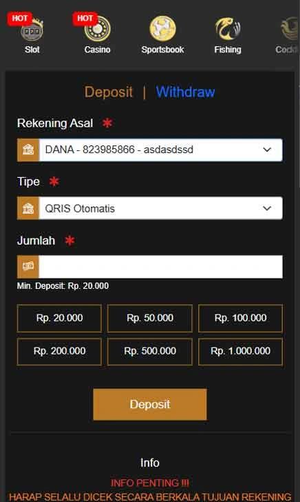 cara deposit At777 Slot Mode Baru